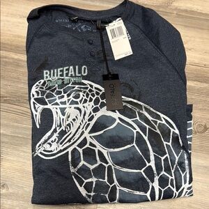 Buffalo David Bitton Blue Graphic T-Shirt